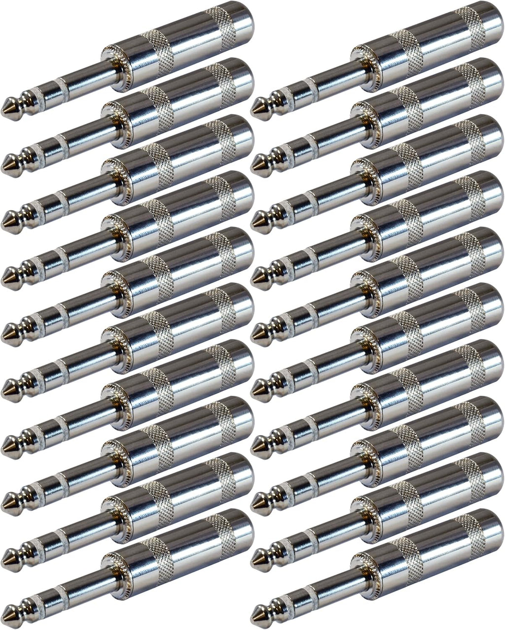 1/4 Inch TRS Male Stereo Phone Plug 20 Pack T474986
