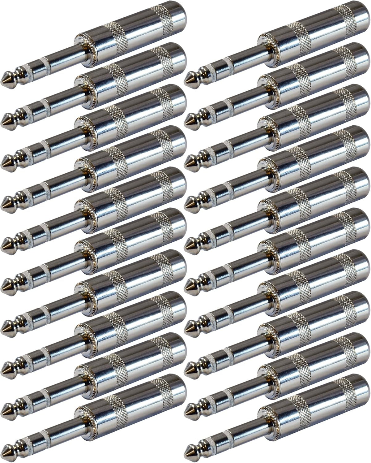 1/4 Inch TRS Male Stereo Phone Plug 20 Pack T474986