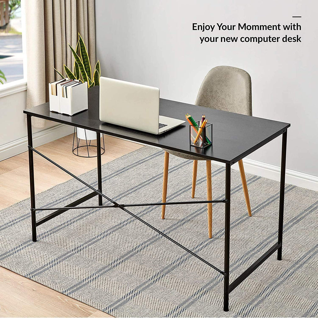 47 inch Black Computer Desk Metal Frame F610850
