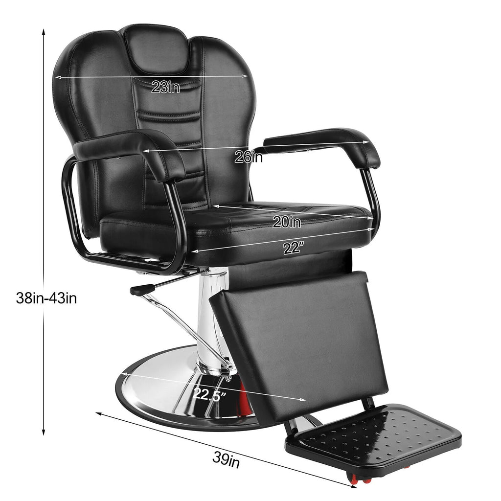Hydraulic Heavy Duty Recliner Barber Chair M9562