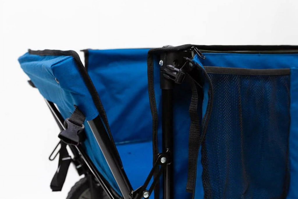 Quad Folding Camp Wagon with Tailgate, Blue Q581