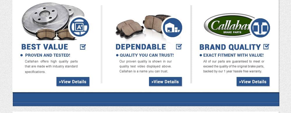 Brake Disc Rotors + Metallic Brake Pads Pack of 2 O986