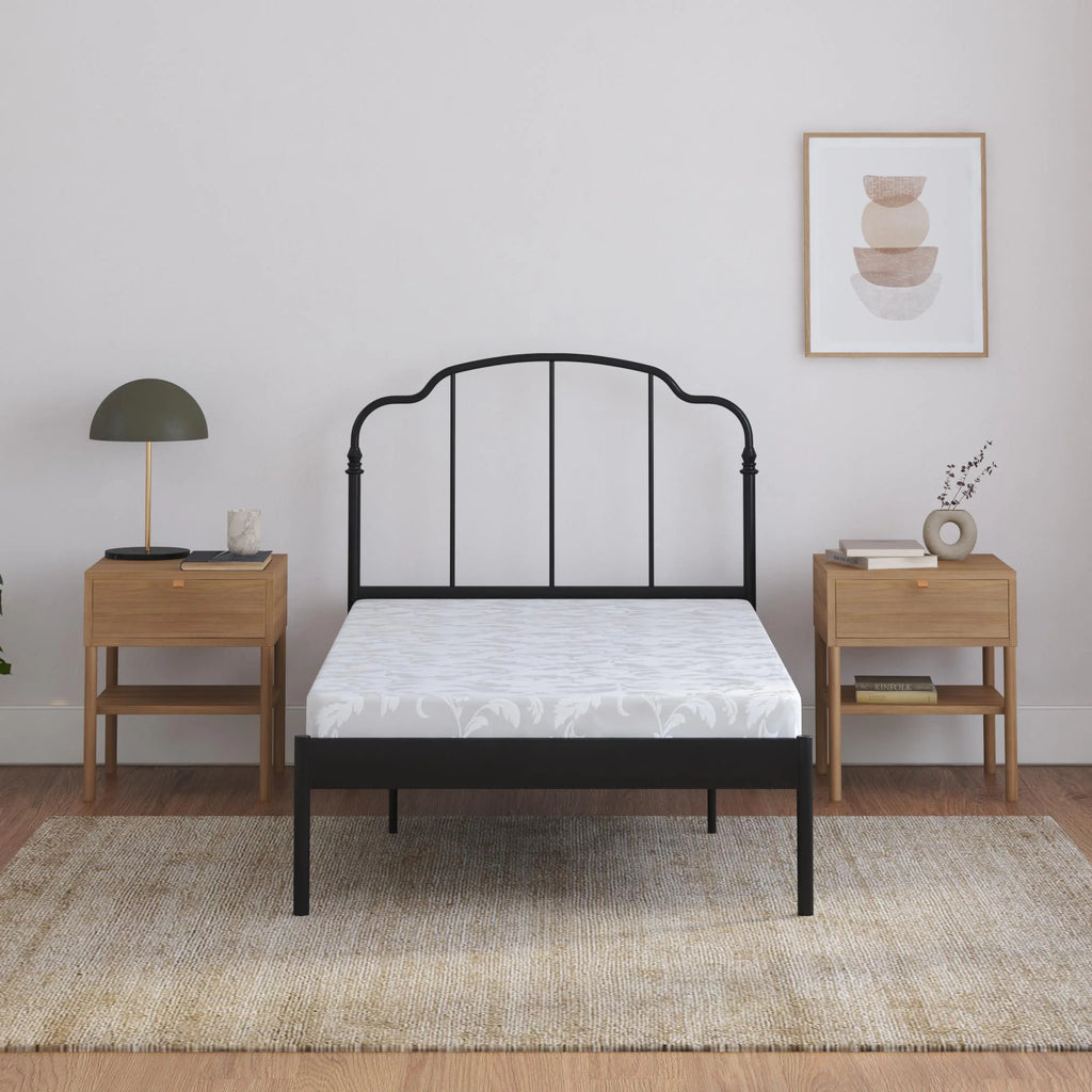 5-Inch Polyester Filled Mattress with Jacquard Cover, Twin, White K104