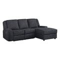 Chenille Reclining Sectional with Right Chaise Z3408