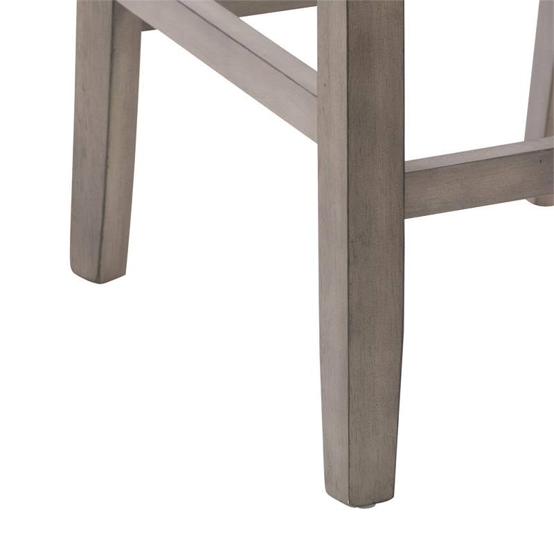 Washed Gray Counter Height Dining Chair Set of 2 G3936