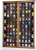 Walnut Shot Glass Display Case Wall Rack S565