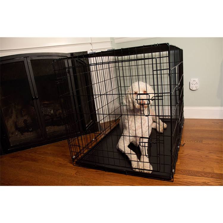 48x22 Foldable Double Door Pet Crate with Divider I8136