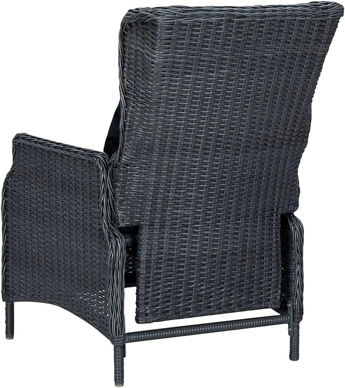 5 Piece Acacia Wood Patio Lounge Set with Dark Gray Cushions K33418