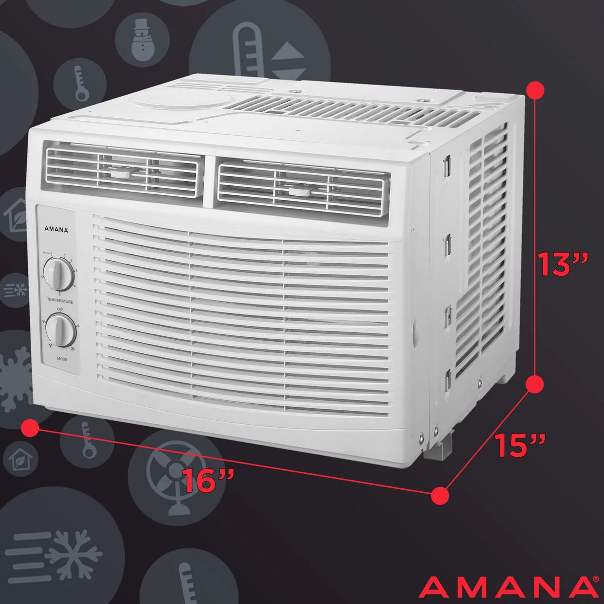 5,000 BTU 115-Volt White Window Air Conditioner N9137