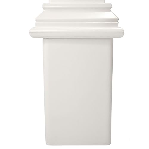White Decorative Mounting Post S3832
