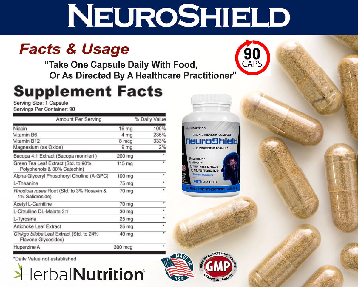 Bacopa Huperzine-A Brain Booster Supplement D577