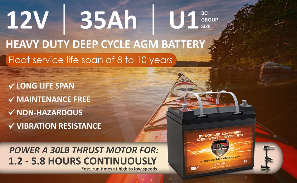 12V 35Ah AGM Deep Cycle Wheelchair Battery Z5212