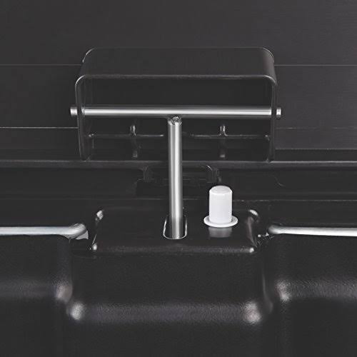 Black 13.2 gal Plastic Step-On Trash Can P406