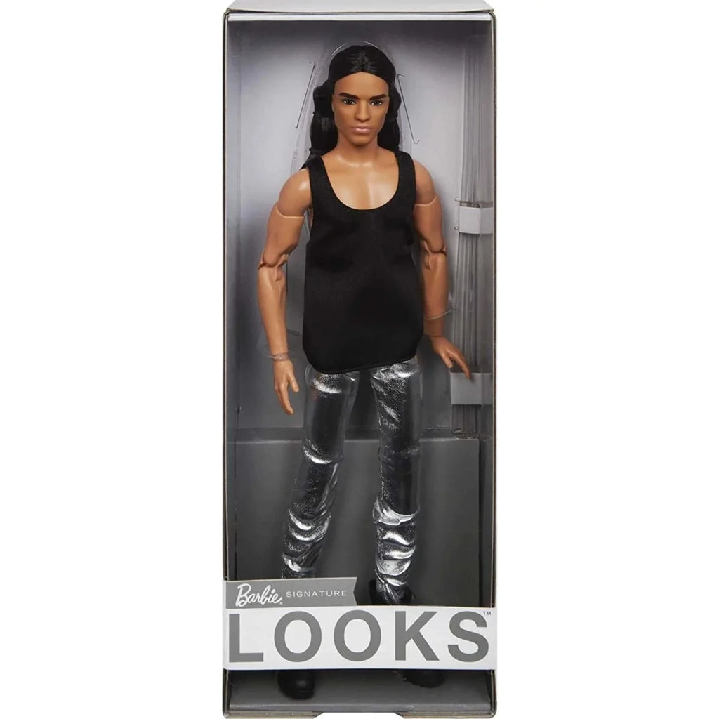 Collectible Ken Doll with Long Brown Hair L13426