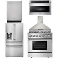 36 Propane Dual Fuel Range, Range Hood, Microwave, Refrigerator, Dishwasher K346