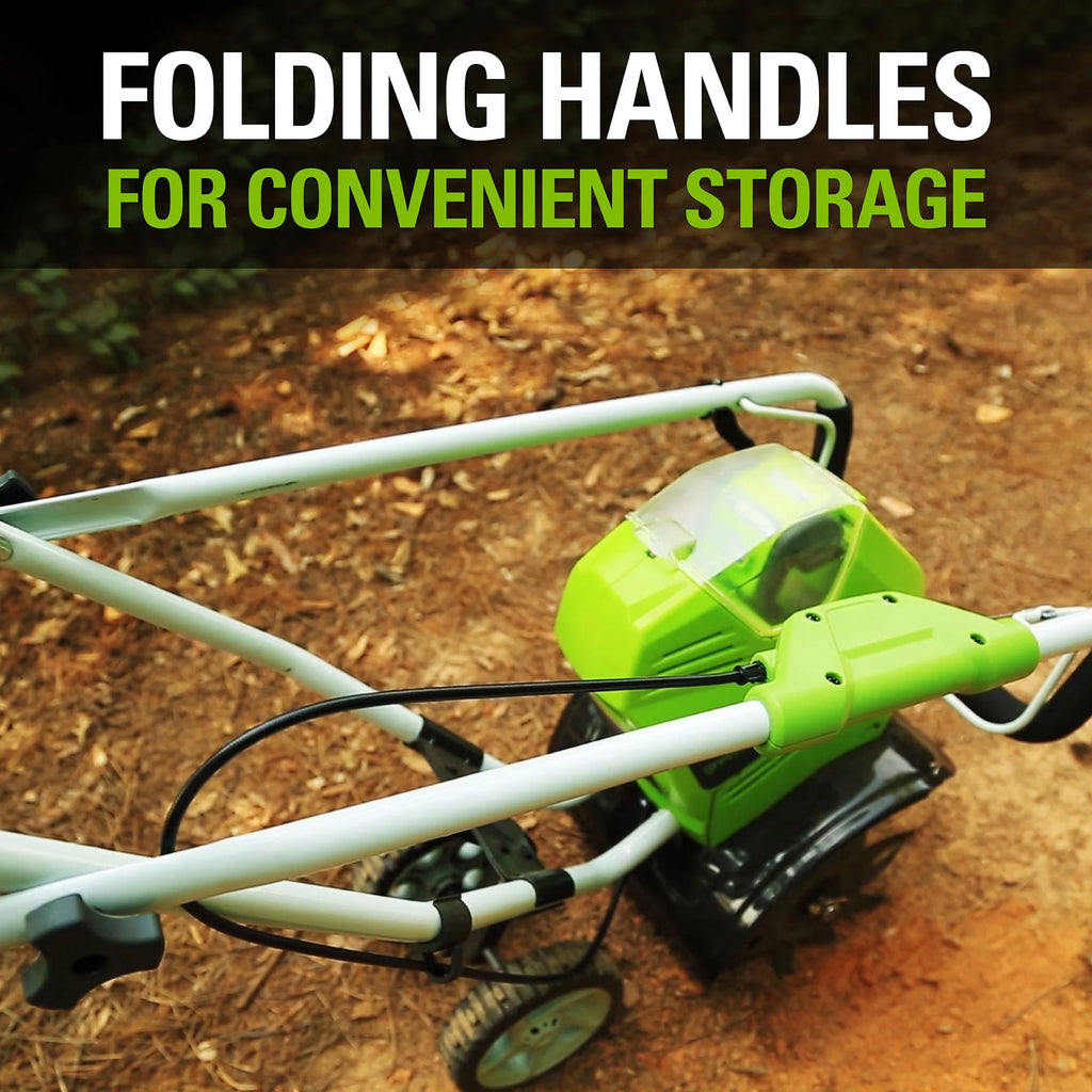 40V 10-inch Cordless Cultivator/Tiller with Battery and Charger S581