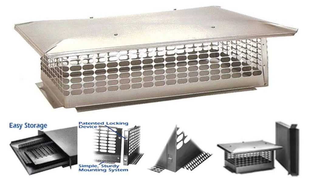 Multi Flue Crown Mount Chimney Cap Stainless Steel Q681