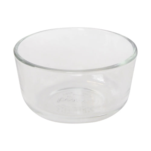 1-Cup Clear Round Glass Food Storage Bowl with Lid (2-Pack) Y8541