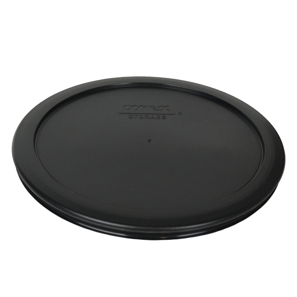 Round Glass Food Storage Bowl with Black Plastic Lid 2-Pack Z70549
