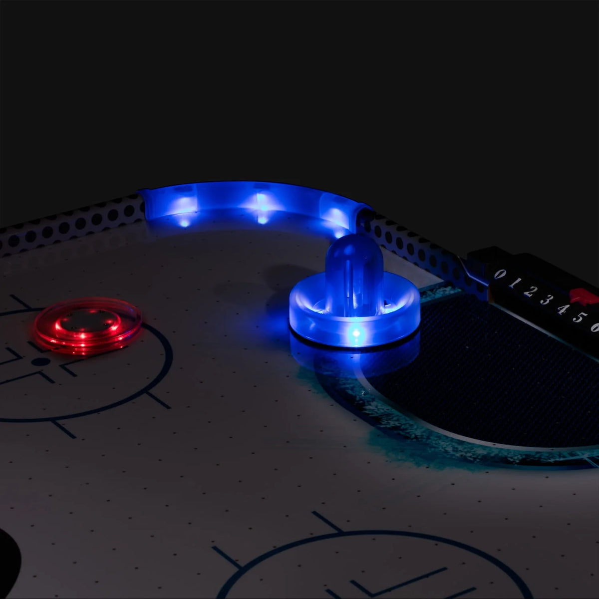 54 LED Air Hockey Table with 2 Pushers and Puck K793
