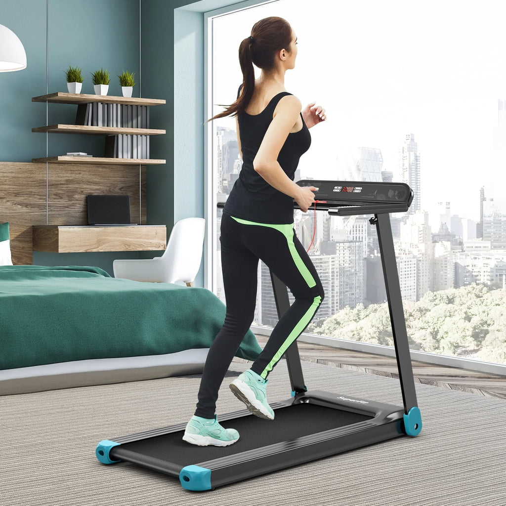 Electric Treadmill Compact Walking Running Machine I392380