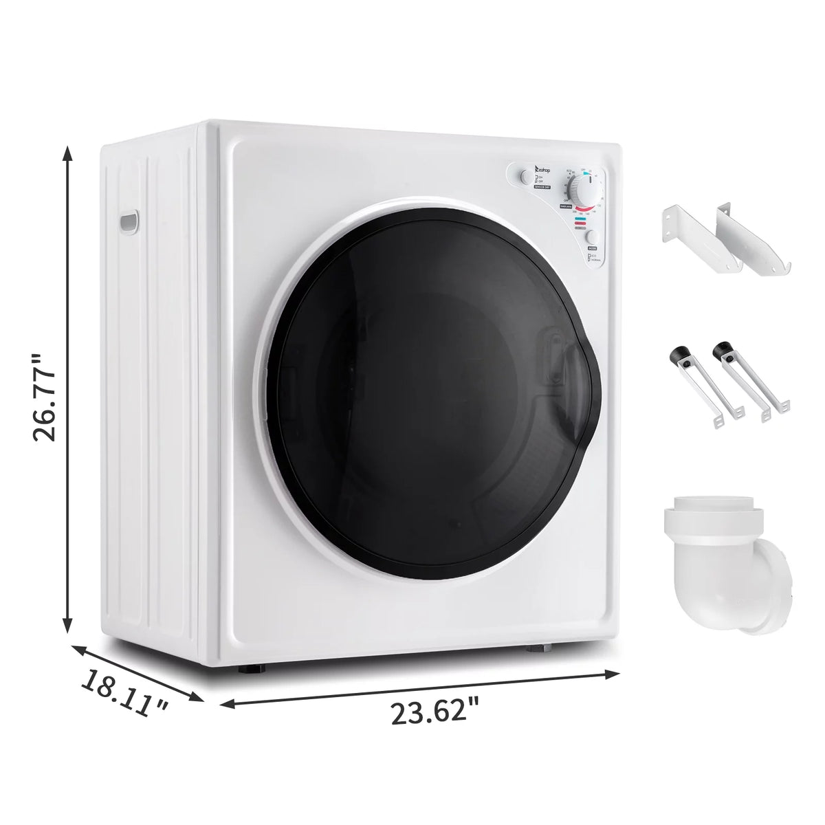 White 2.6 cu ft Compact Electric Dryer X883020