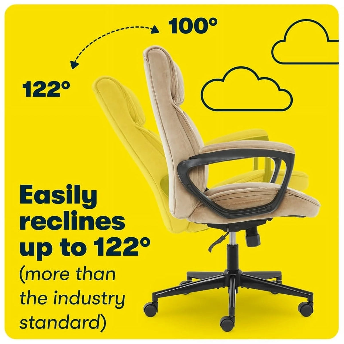 Velvet Microfiber Executive Office Chair T8126