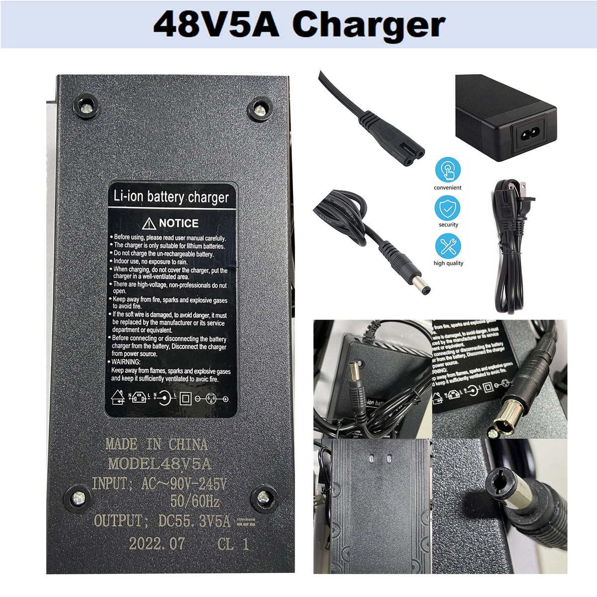 48V 10Ah Lithium Ebike Battery with 5A Fast Charger U61840