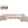 Pink Velvet Modular Sectional G80812