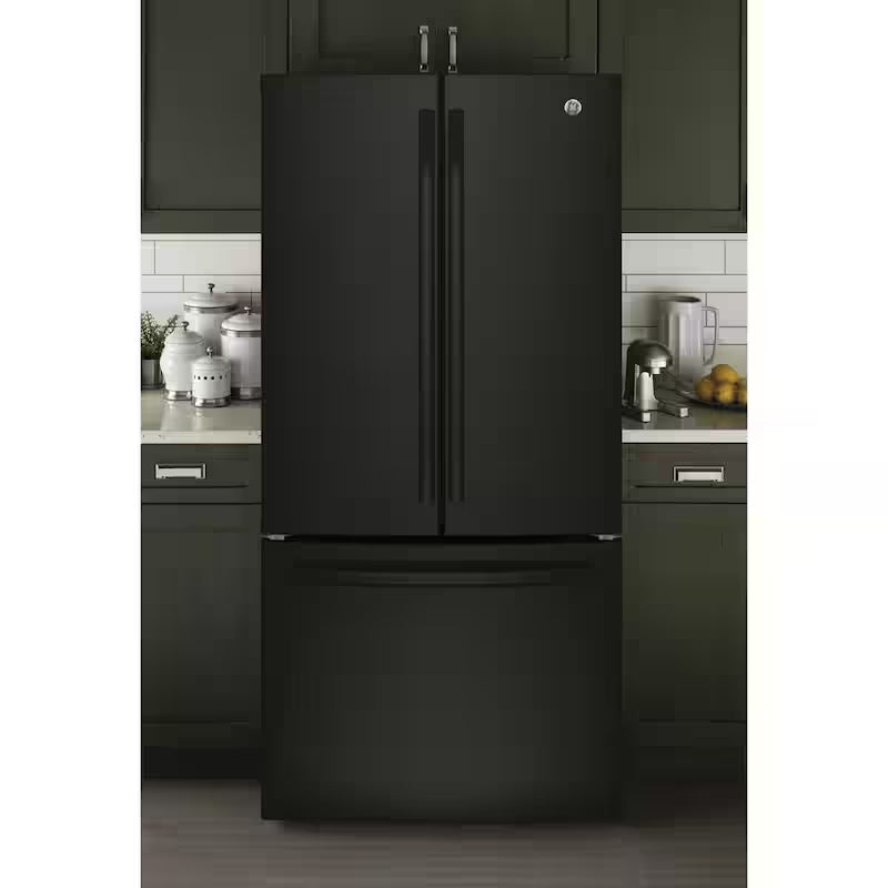 Black 24.7 cu. ft. French Door Refrigerator H594