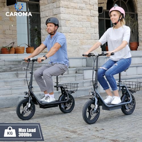1200W Electric Scooter with Seat, 14" Tire, 500Wh Battery E450