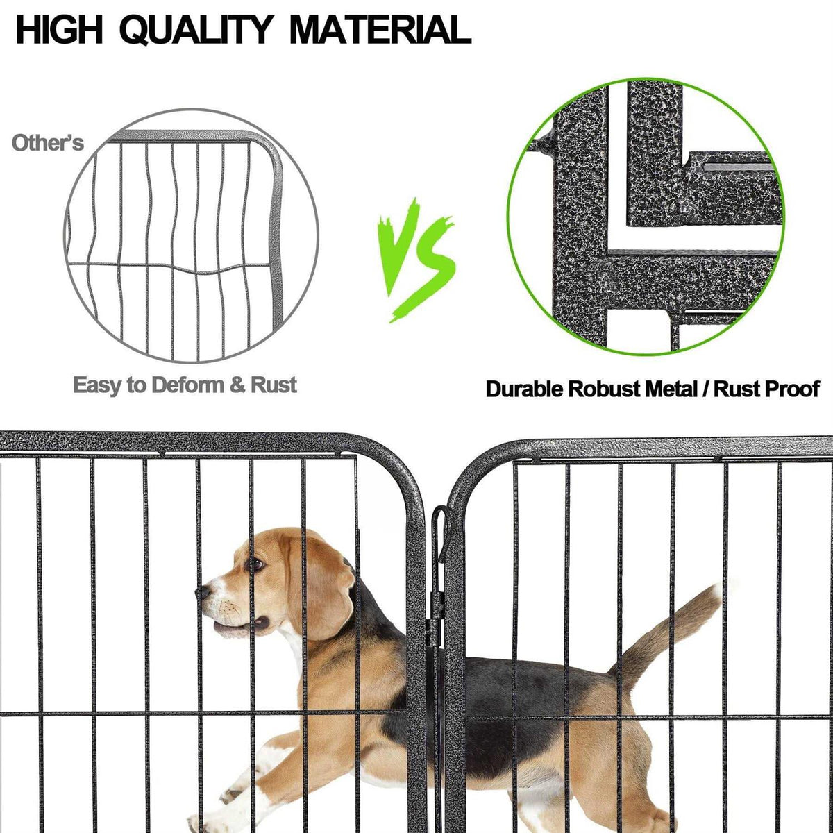 32 inch 16 Panel Foldable Metal Pet Playpen Y671