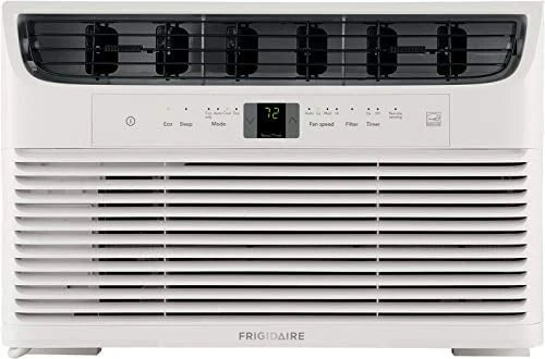 5,000 BTU Window-Mounted Air Conditioner with Remote Control, White I86481
