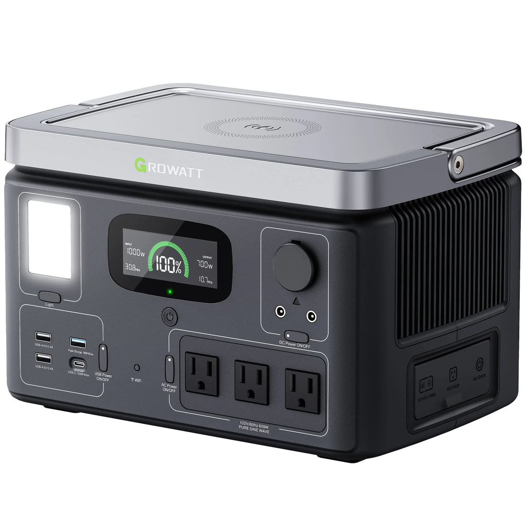 Portable Power Station 538Wh LiFePO4 600W AC Output X192