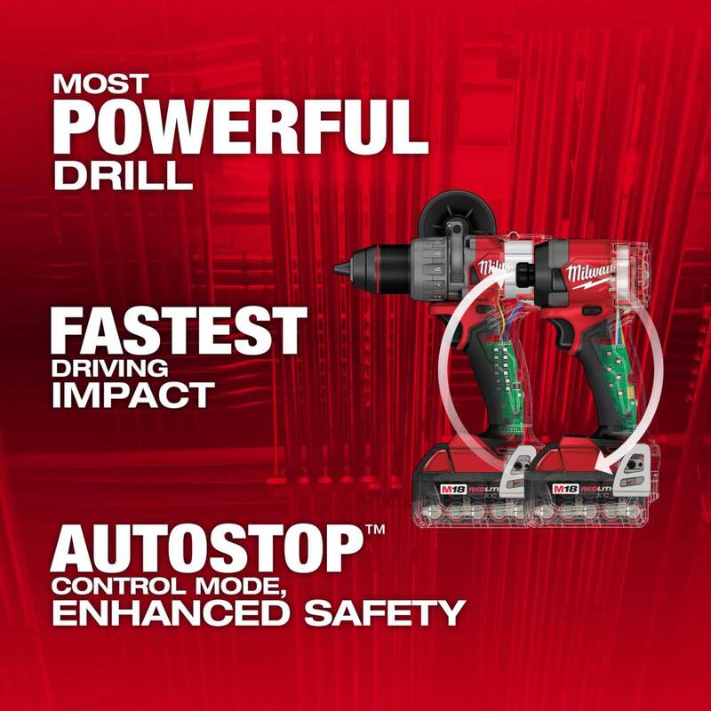 18-V Lithium-Ion Brushless Cordless Hammer Drill and Impact Driver Combo Kit with Circular Saw I268