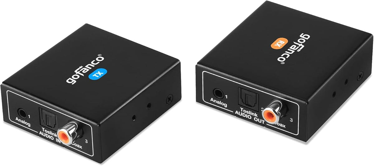 Audio Extender Over CAT5e / CAT6, 1640ft Coaxial/Toslink/Analog Audio S64554