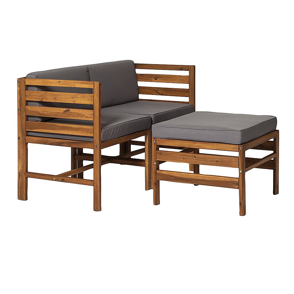 3-Piece Acacia Wood Patio Sectional Y781510