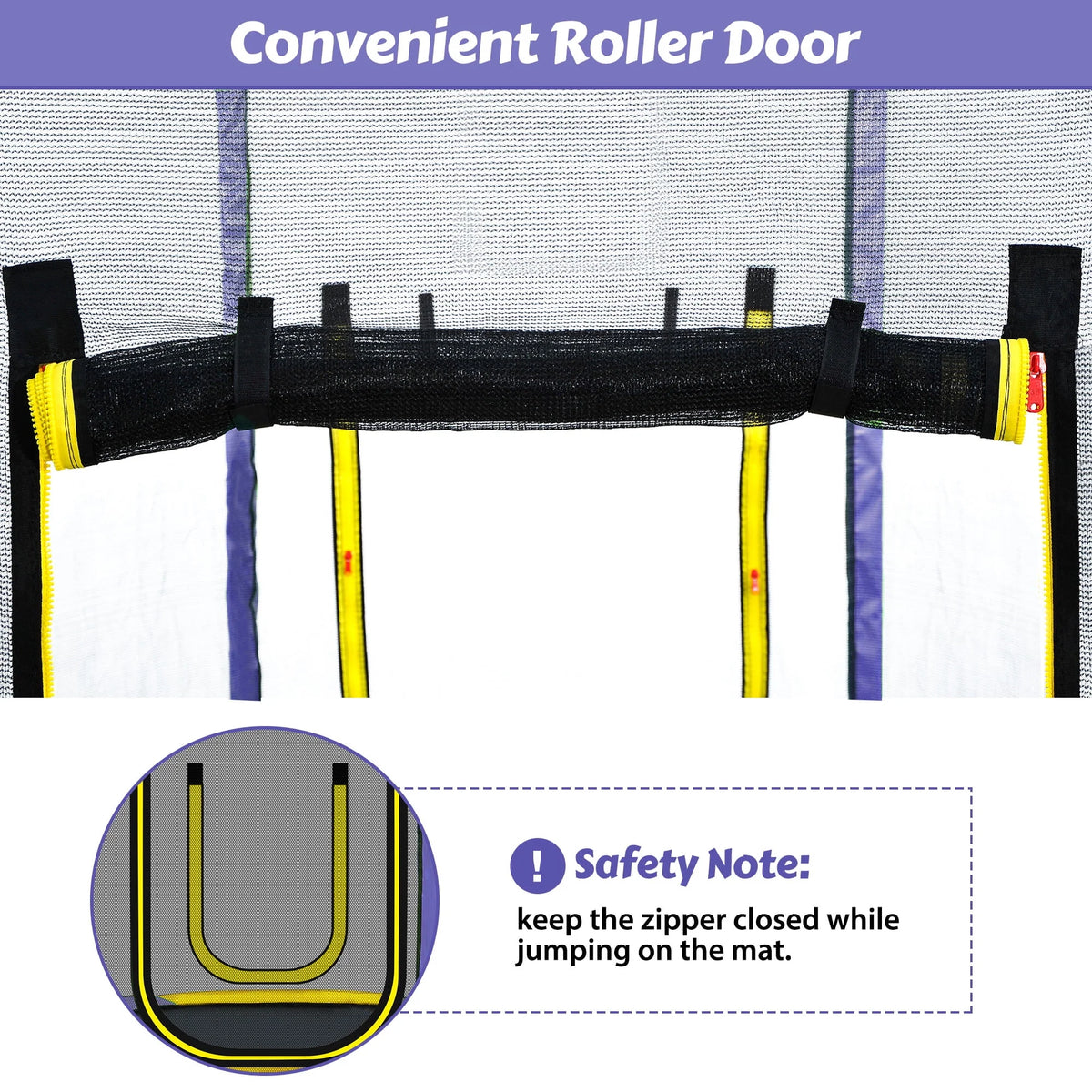 7FT Toddler Trampoline with Slide and Ladder Z75311