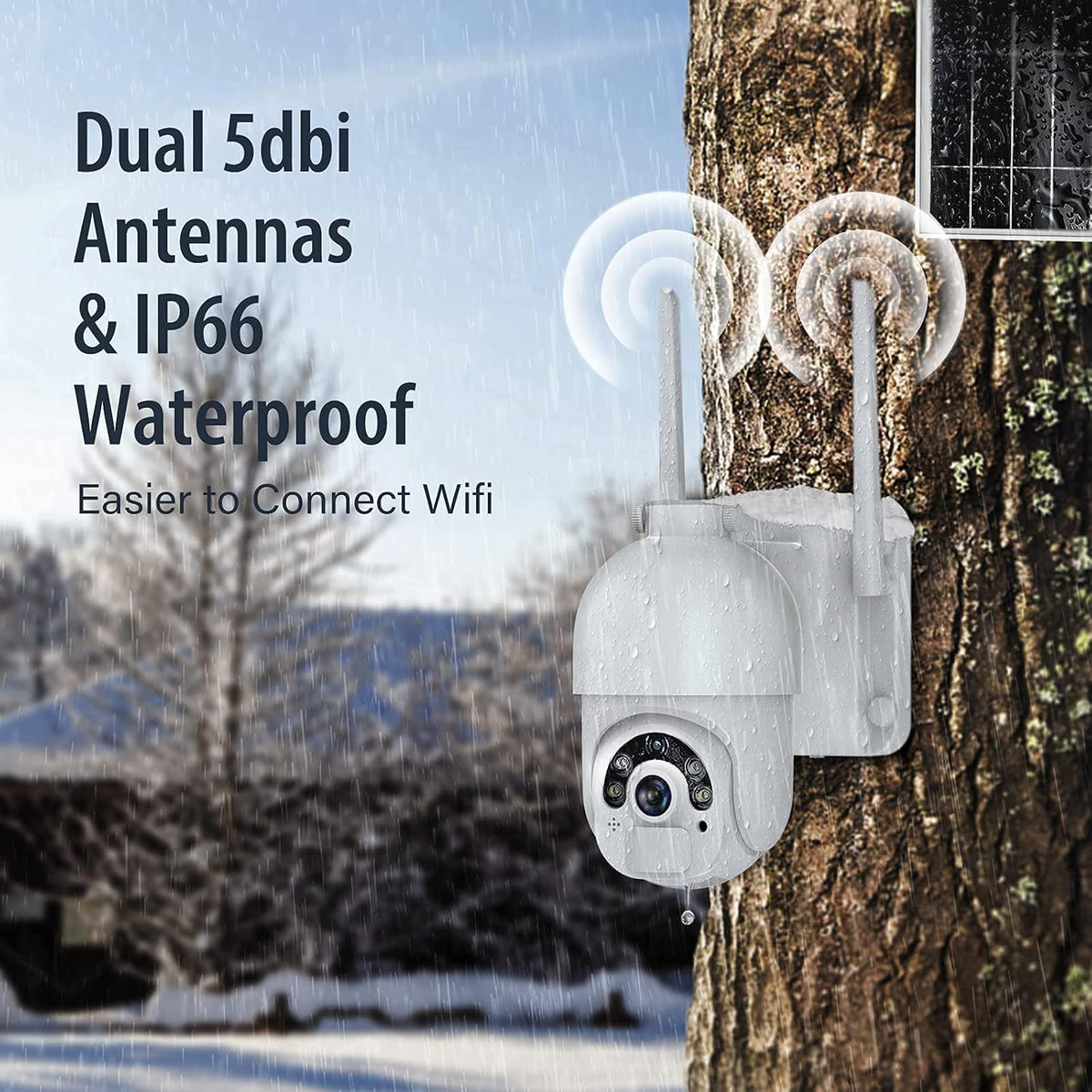 1080P PTZ Security Camera with Battery C934755