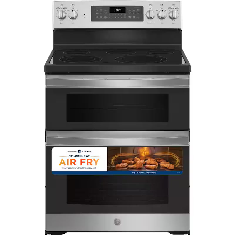 Freestanding Double Oven Electric Range with Convection and Air Fry V862