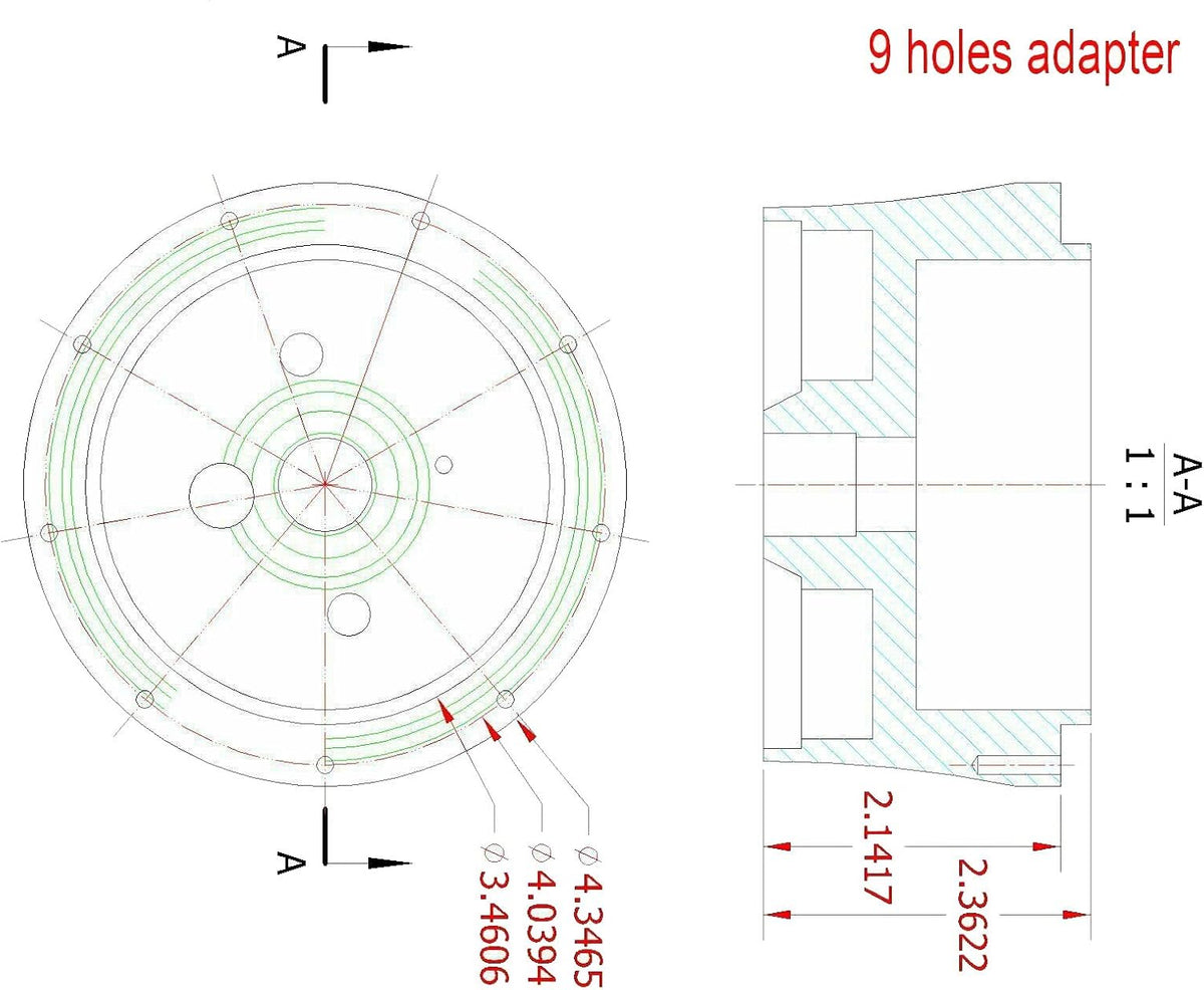 Automatic 32 Steering Column Shift Indicator with 9 Hole Wheel Adapter A410