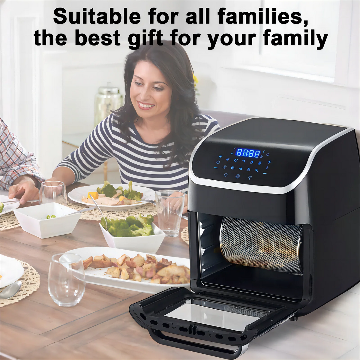 12L 1800W Digital Air Fryer Oven N12456