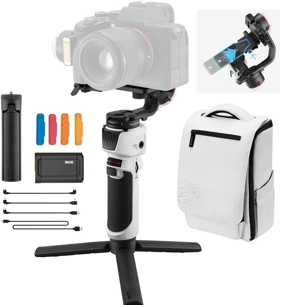 Handheld 3-Axis Gimbal Stabilizer with Tripod Phone Clip S8235