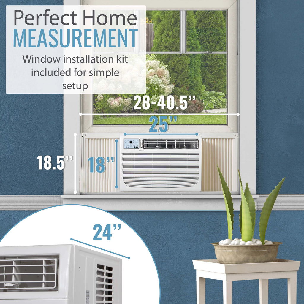 18,000 BTU 230-Volt White Window Air Conditioner with Remote P23070