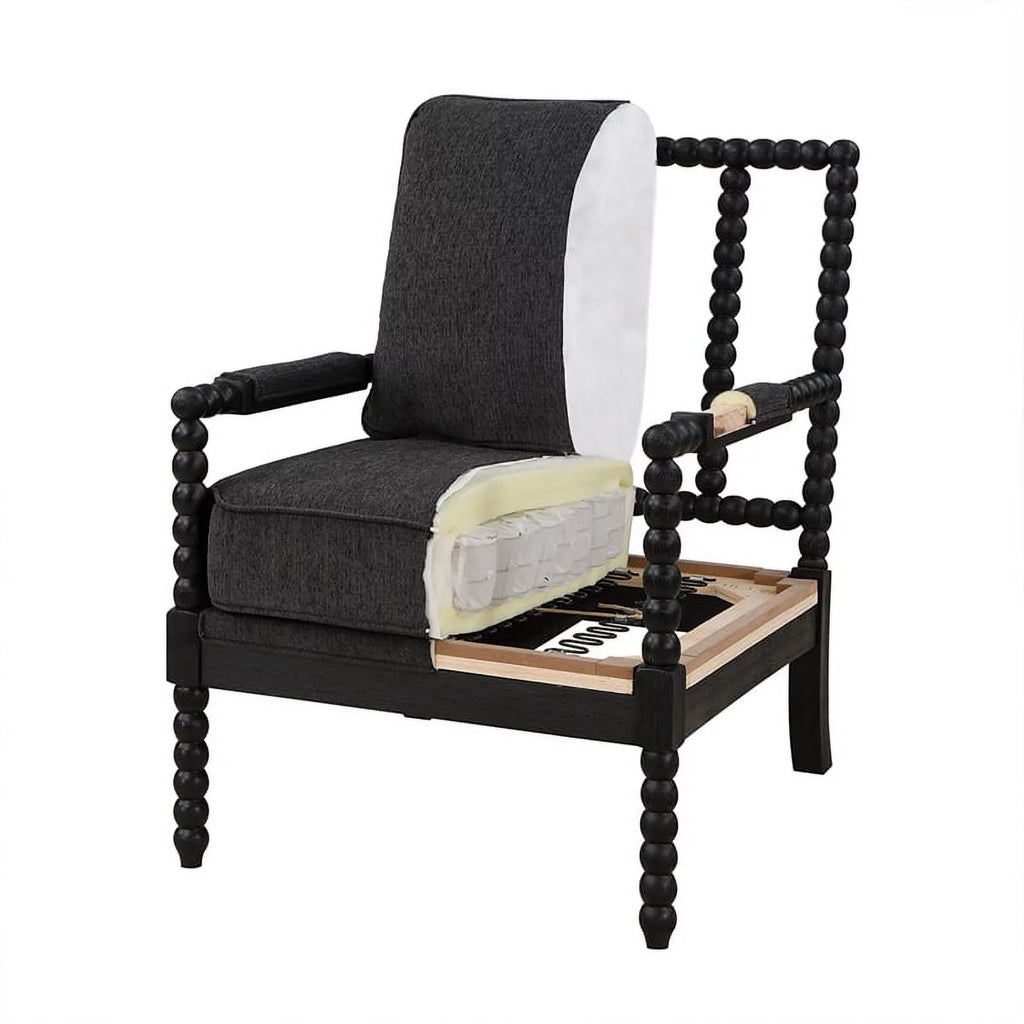 Graphite Black Fabric Chair L64414