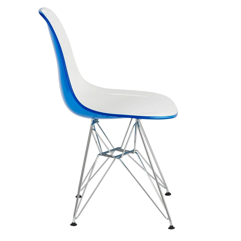 Molded 2-Tone Eiffel Side Chair Set of 4 E921
