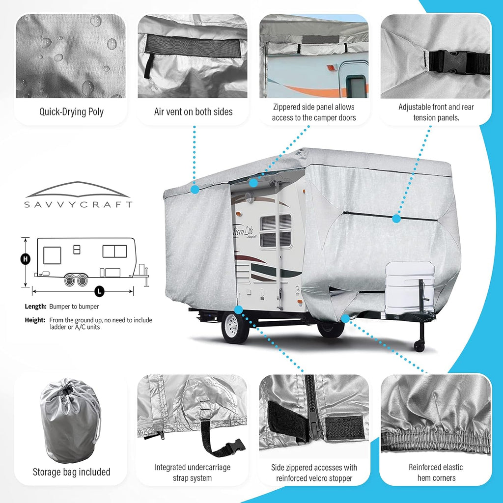 Travel Trailer RV Cover 10'-11'L Q780