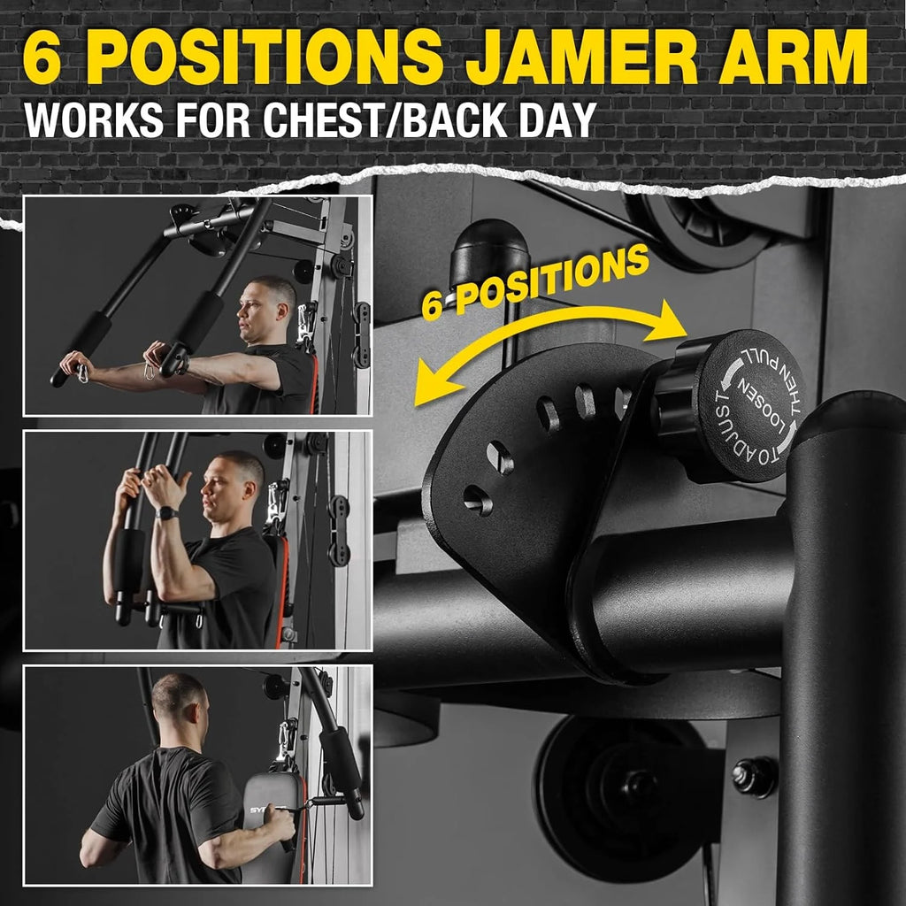 Home Gym Station with 150LBS Weight Stack K1049