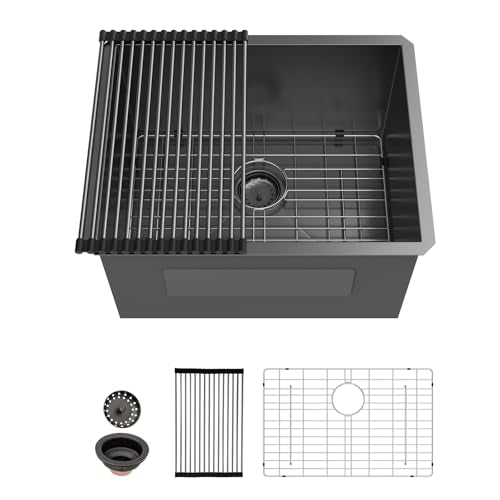 28 Inch Gold Undermount Stainless Steel Kitchen Sink H66605