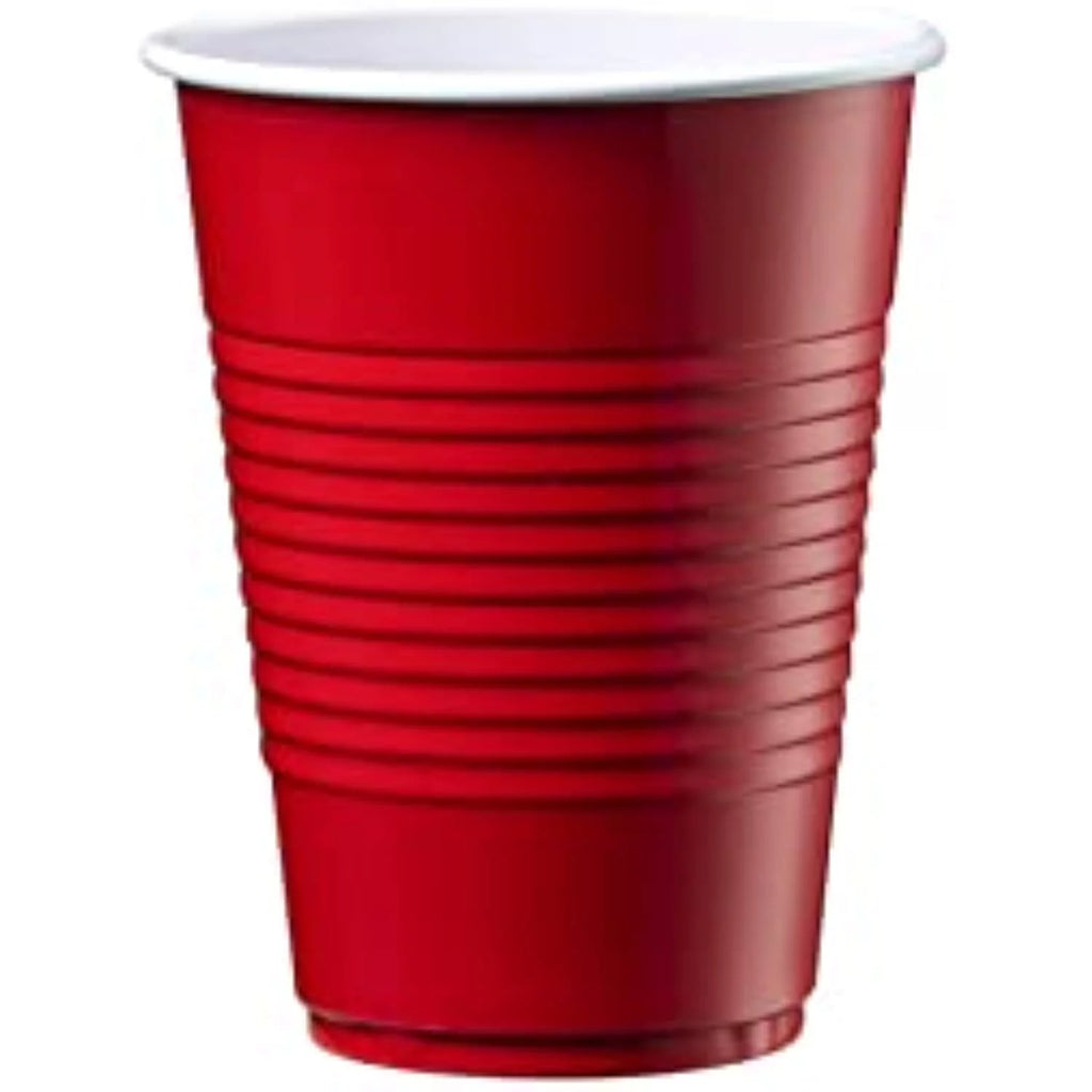 9 Oz Red Disposable Plastic Cups 240 Count U45192